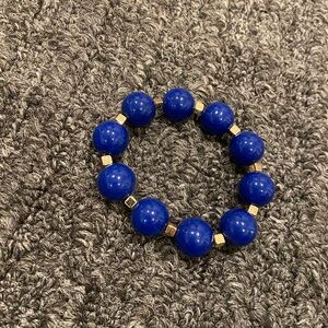 Elegant Blue Beaded Bracelet